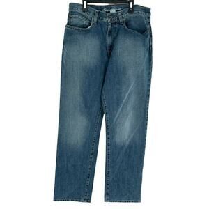Eddie Bauer Jeans Mens Size 32X32 Straight Relaxed Classic Fit Blue Cotton Denim